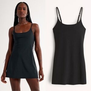 Abercrombie & Fitch Traveler Active Mini Dress with Shorts Black XS Petite NEW